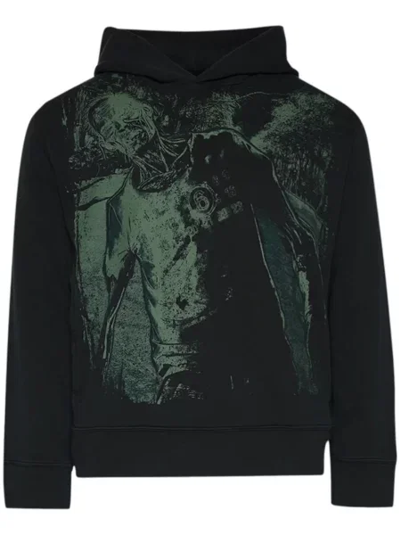 Hanorac cu glugă Mm6 Maison Margiela cu imagine negru