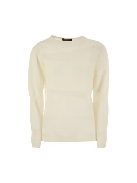 Sweter Fabiana Filippi wełniany biały