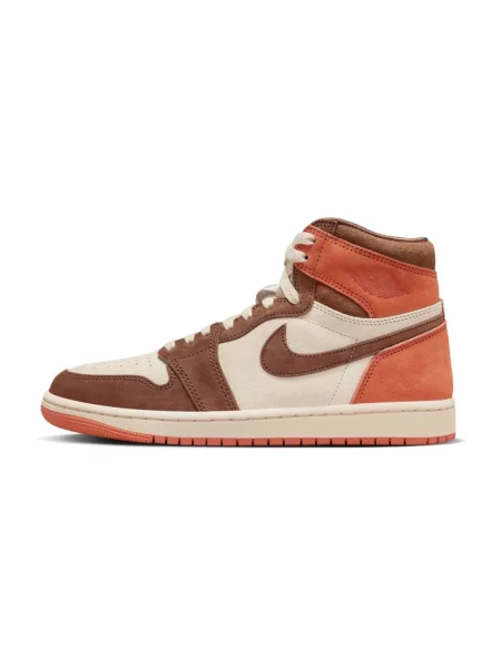 Sneakersy Jordan 1 Retro zamszowe retro brązowe