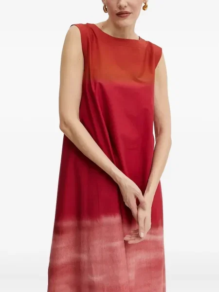 Костюм рокля Liviana Conti с tie-dye ефект червено