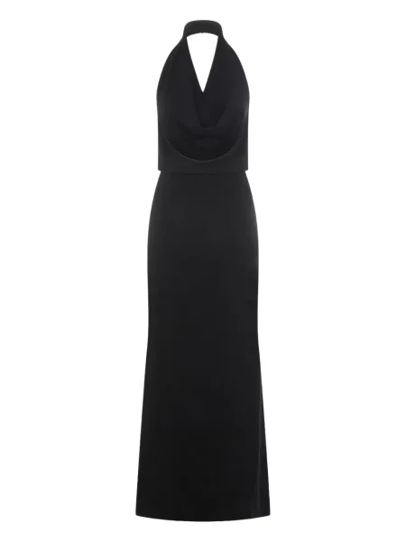 Rochie Aya Muse cu gât halter de costum negru
