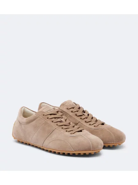 Sneakerși Tod's din piele de căprioară clasici maro