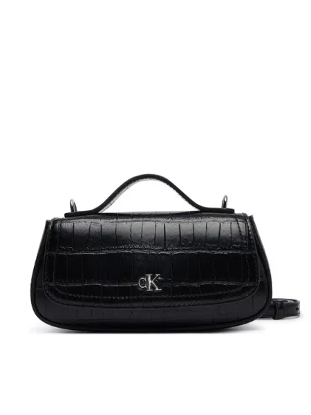 Calvin Klein Táska Ck Croc Top Handle Bag fekete