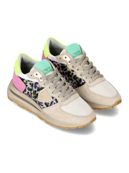Buty do biegania Philippe Model zamszowe do biegania białe