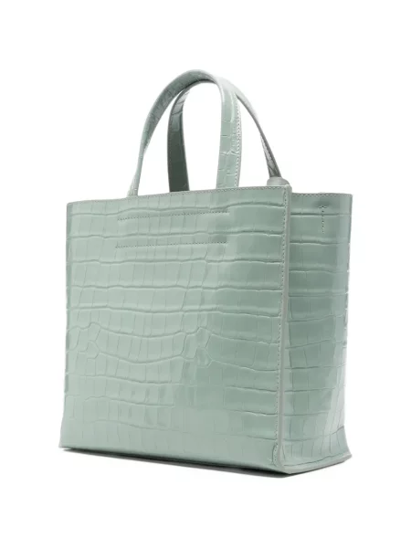 Geantă shopper Furla din piele verde