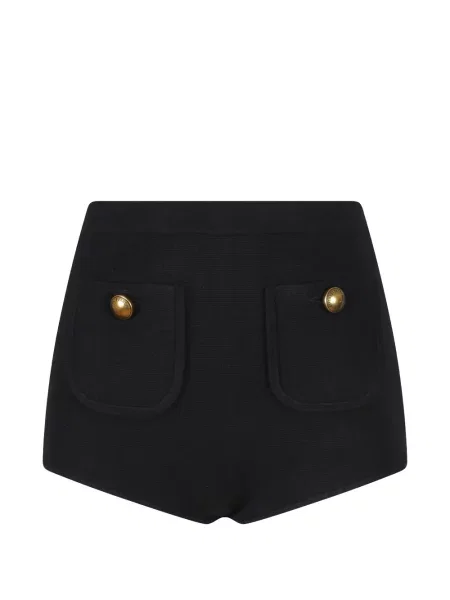 Pantaloni scurți Elisabetta Franchi tricotate negru