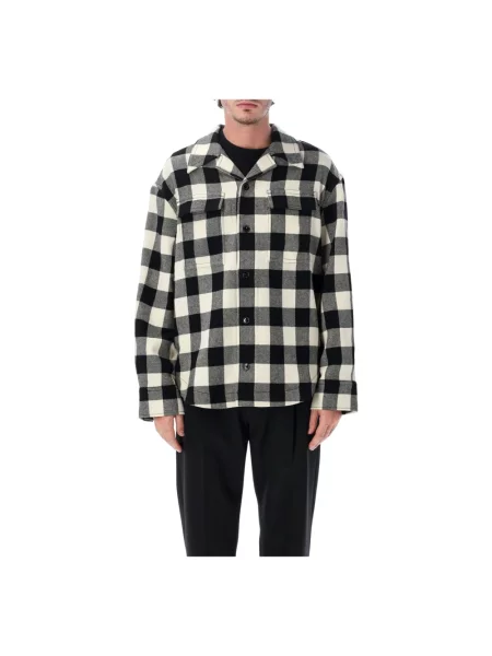 Koszula Ami Paris wełniana w kratę