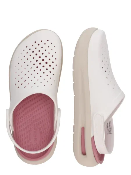 Pantofi Crocs de lână alb