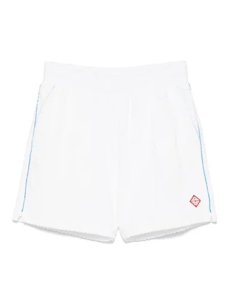 Спортни шорти Casablanca на райета бяло
