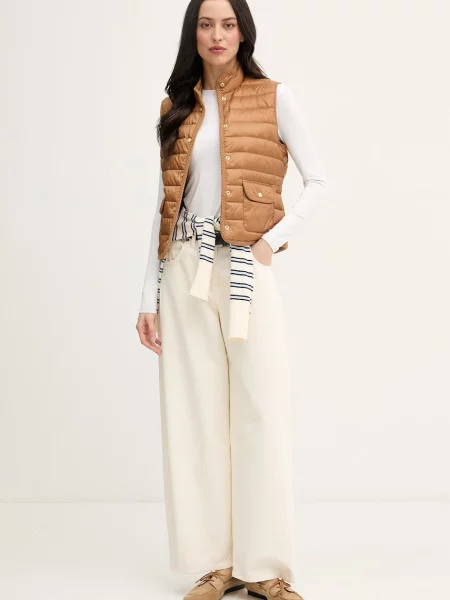 Tommy Hilfiger Brezrokavnik rjava