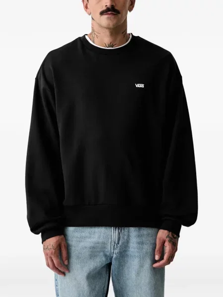 Pulover Vans cu imagine cu decolteu rotund negru