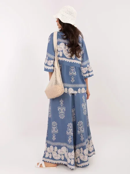 Pantaloni Italy Moda albastru