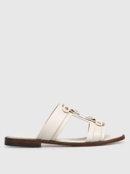 Шкіряні шльопанці Doucal's бежеві