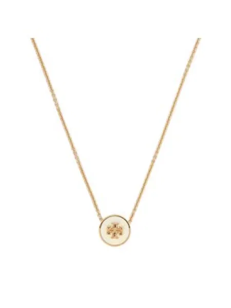 Tory Burch Náhrdelník Kira Enamel Pendant bílá