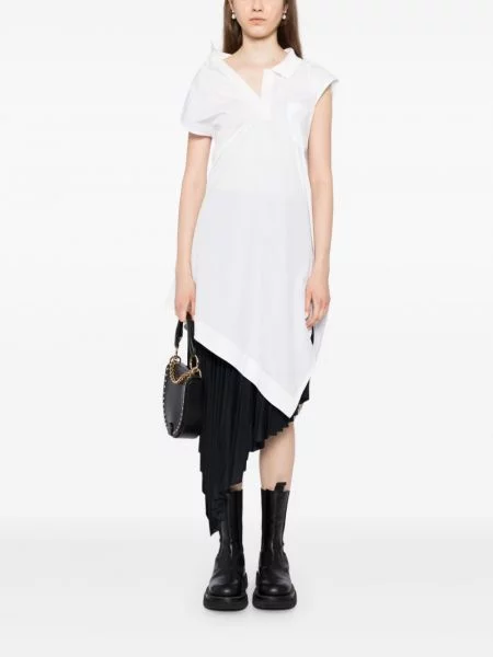 Asimetriški polo marškinėliai Sacai