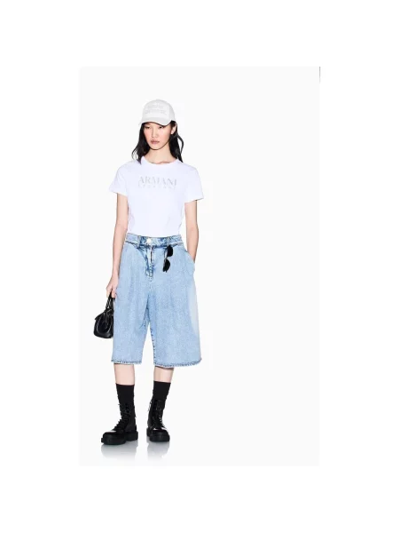 Armani Exchange tricou din alb