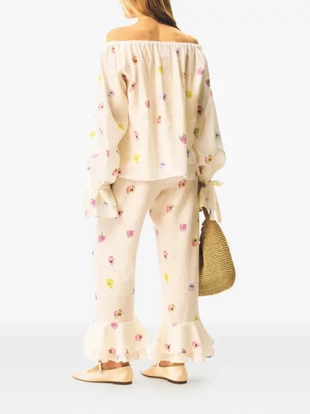 Pantaloni Sleeper cu model floral cu imagine