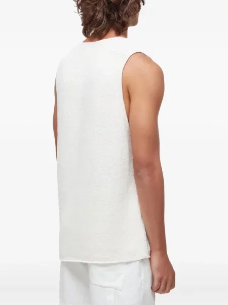 Плетен елек Osklen бяло