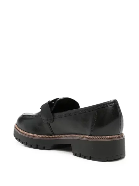 Pantofi loafer Tamaris cu cataramă chunky negru