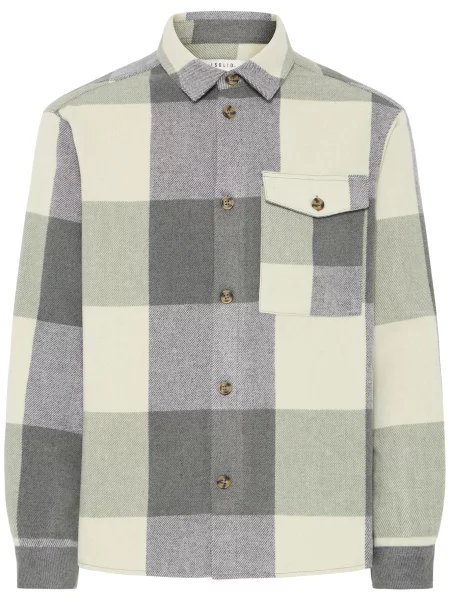 !Solid Geacă de primăvară-toamnă Manheim / kaki / verde pastel / verde închis gri