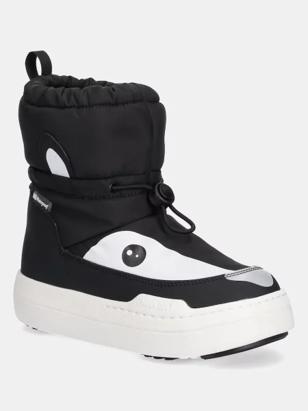 Snehule Moon Boot Mb Jr Park Tube Mid Animal Wp D čierna