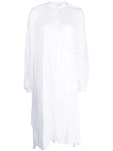 Rochie maxi Isabel Benenato lungă de costum alb