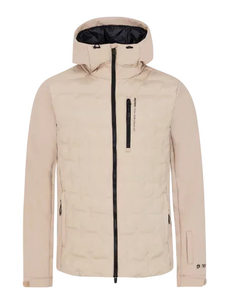 Kurtka narciarska Protest beżowa