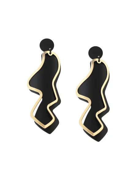 SOHI Uhani Kyrsten zlata črna