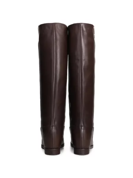 Botine Julie Dee din piele maro