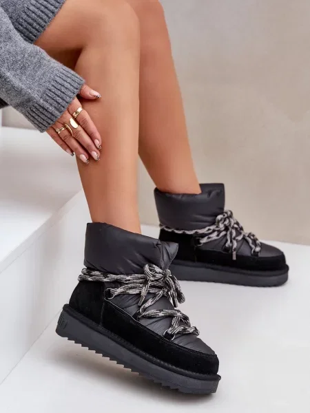 Čizmice D.franklin od brušene kože crna