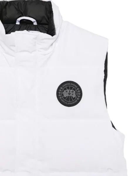 Matlasat vestă Canada Goose cu autograf alb