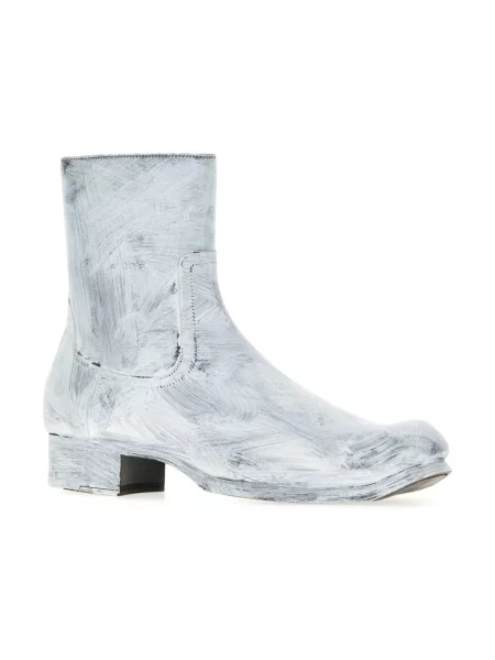 Buty do kostki Maison Margiela skórzane białe