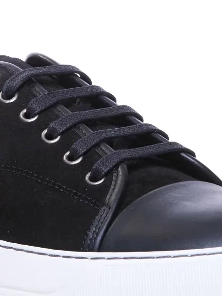 Sneakerși Lanvin din piele de căprioară negru