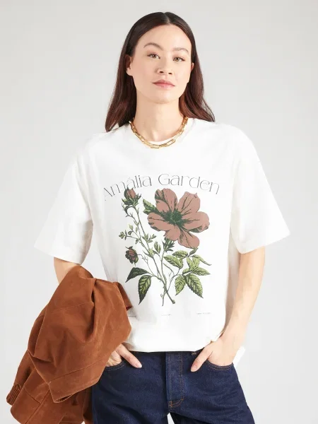 VERO MODA Majica čokolada / oliva / črna bela