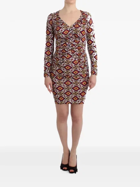 Rochie mini Gianfranco Ferre cu imagine cu imprimeu geometric roșu