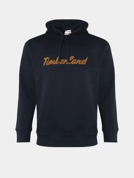 Худі Timberland Cursive бавовна/поліестер синій