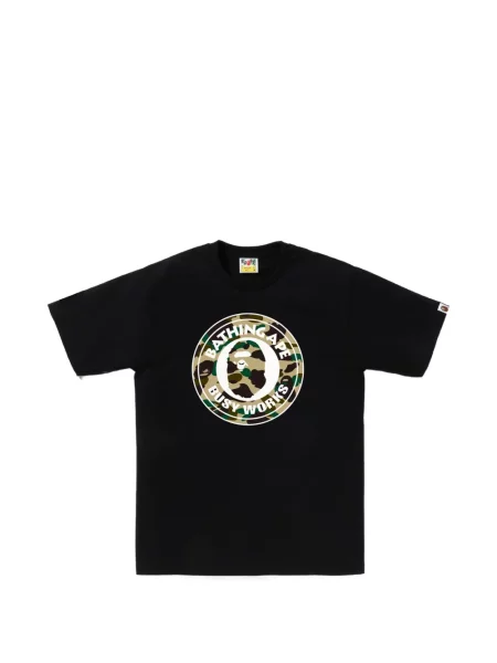 Tricou A Bathing Ape® cu imagine cu model camuflaj negru