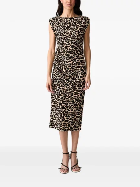 Rochie midi Morgan cu imagine cu model leopard