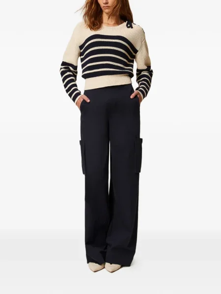 Cargo kalhoty Twinset modré