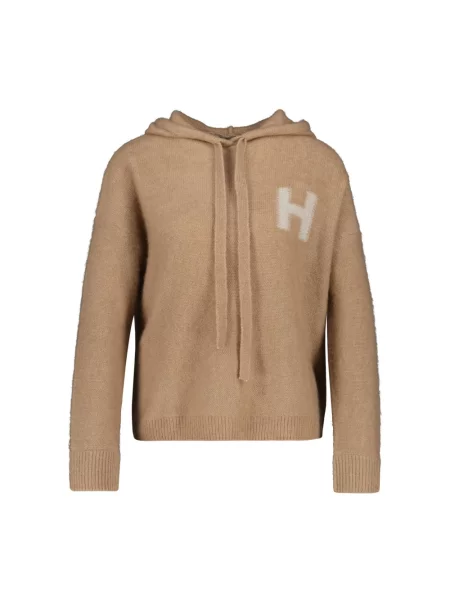 Sweter Hemisphere brązowy