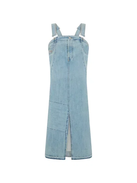 Rochie din denim Diesel albastru
