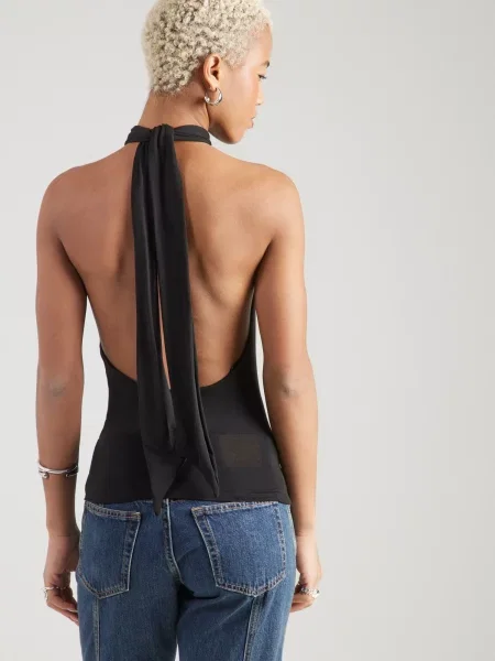 WEEKDAY Top Fliss' negru