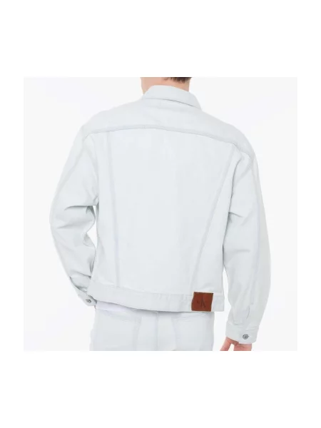Geacă de blugi Calvin Klein Jeans albastru