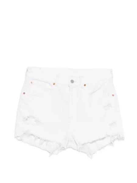Szorty Denimist z przetarciami białe