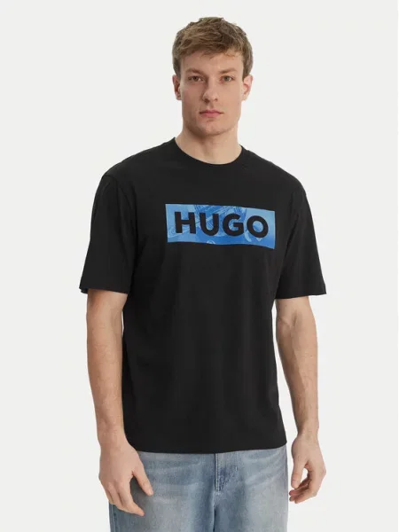HUGO Tricou Nalien albastru negru