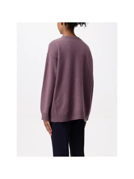 Sweter Max Mara wełniany fioletowy