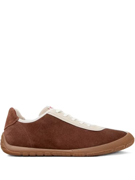 Sneakerși Camper din piele de căprioară negru