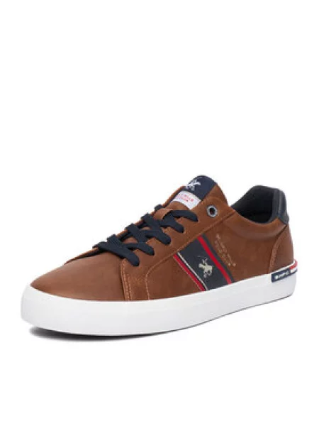 Sneakersy Beverly Hills Polo Club hnedá