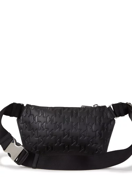 KARL LAGERFELD Torbica za okrog pasu﻿ črna