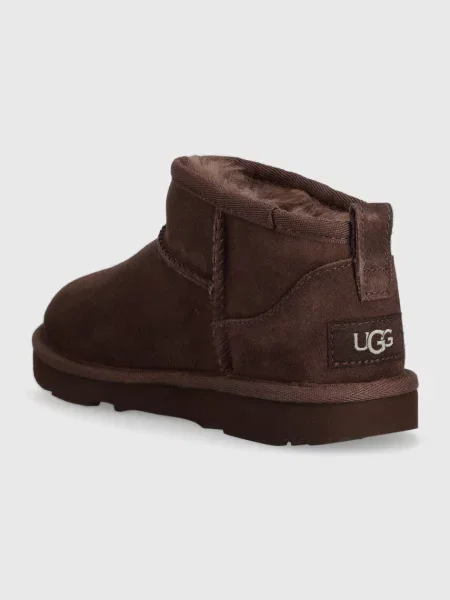 UGG Дитячі замшеві чоботи KIDS CLASSIC ULTRA MINI